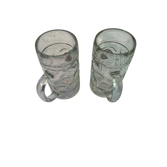 Pair Of Paulaner Oktoberfest Beer Mugs 1 Liter Glass Stein Set Of 2 - Picture 2 of 4